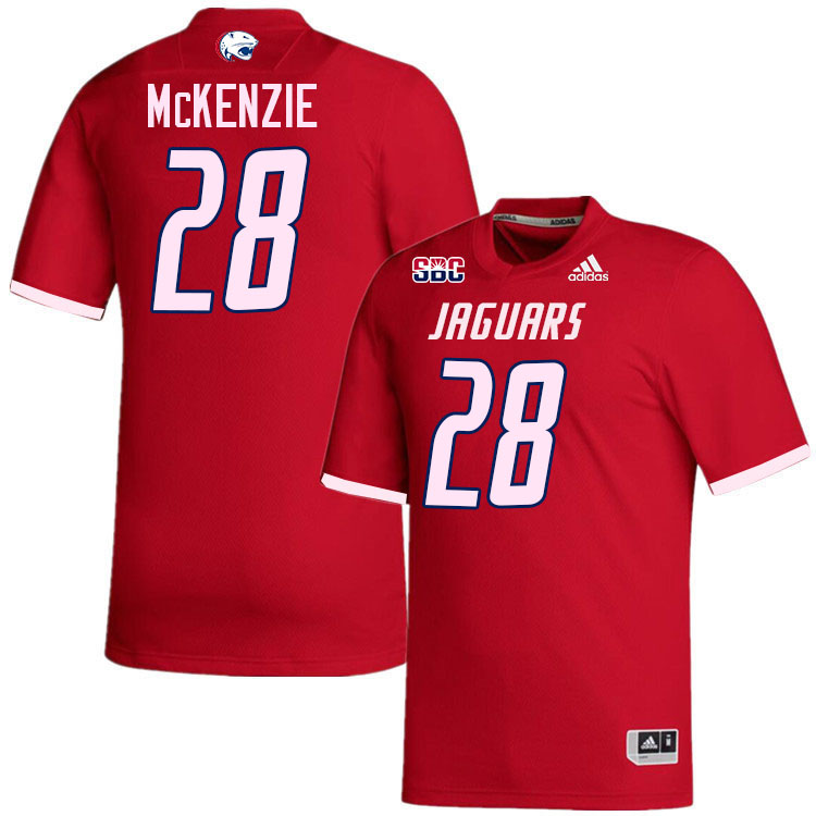 #28 Darius McKenzie South Alabama Jaguars Jerseys,College Football Uniforms,Apparels Stitched-Red